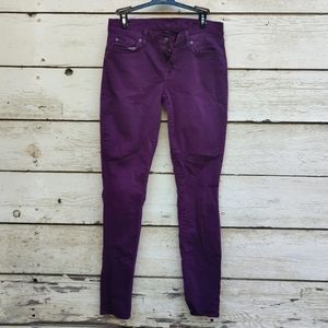 7 for all man kind purple women's jeans